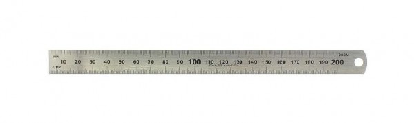 hedue Stahllineal 20 cm, B102