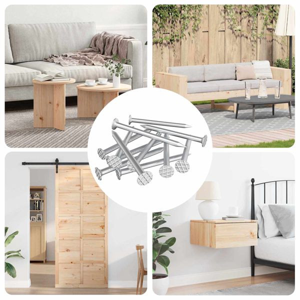 vidaXL Nägel für Holz 100000 pcs Silber Metall, 864375