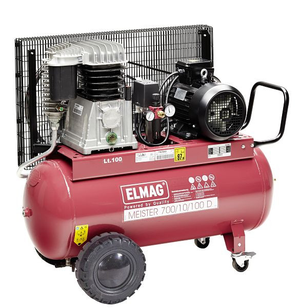 ELMAG Kompressor MEISTER, 700/10/100 D, 10032, 9004853100321