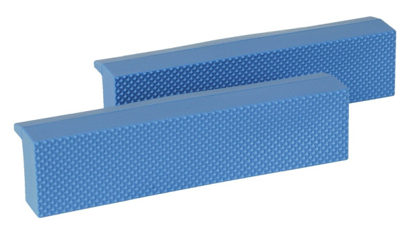 KUKKO Schraubstockbacken mit Magnetstreifen, Kunststoff, blau, Schraubstockbacken 140 mm, 545K140
