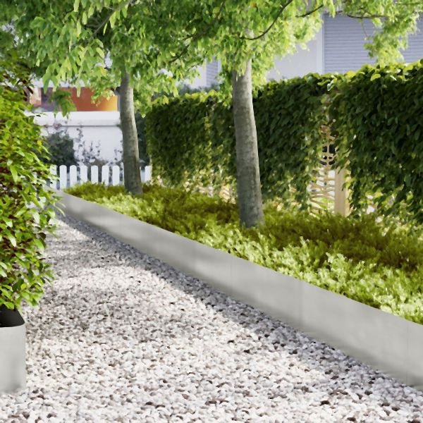 vidaXL Rasenrandsteine 30 Stück 100x0,5x30 cm Edelstahl, 3335785