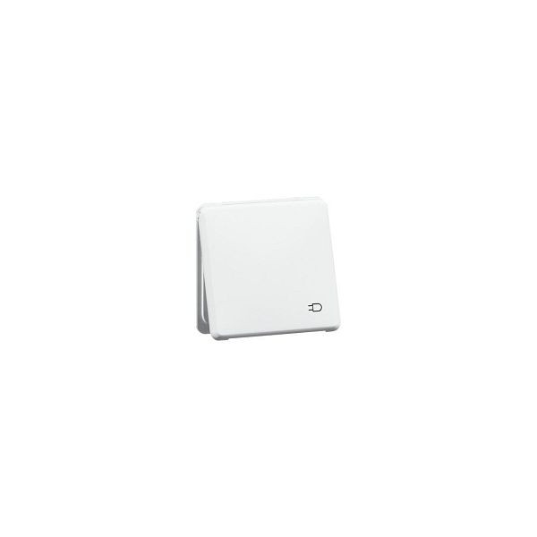PEHA Steckdose 1f weiß glänzend UP Klappdeckel IP44 ZP horizontal/vertikal Zentral D80.6611.02KWU, 120235