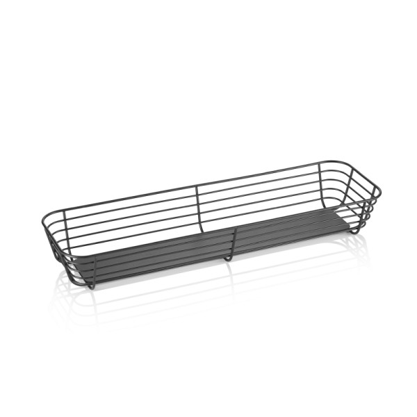 WAS GN Buffetkorb 2/4 STEELNEST, Höhe 8 cm, pulverbeschichtet, Metall, 1447024