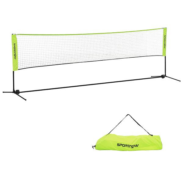 SPORTNOW Badmintonnetz höhenverstellbar 107-155 cm, für Badminton, Tennis, Pickleball, Volleyball, inkl. Tasche, A95-008V01YL