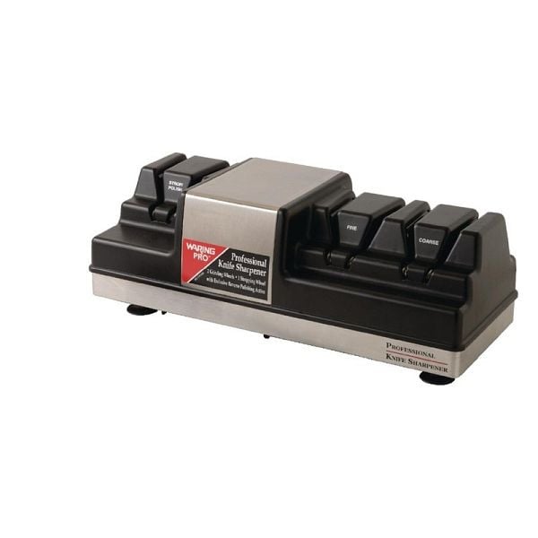 Waring Professional elektrischer Messerschärfer, mit feinen und groben Schleifscheiben, CC027