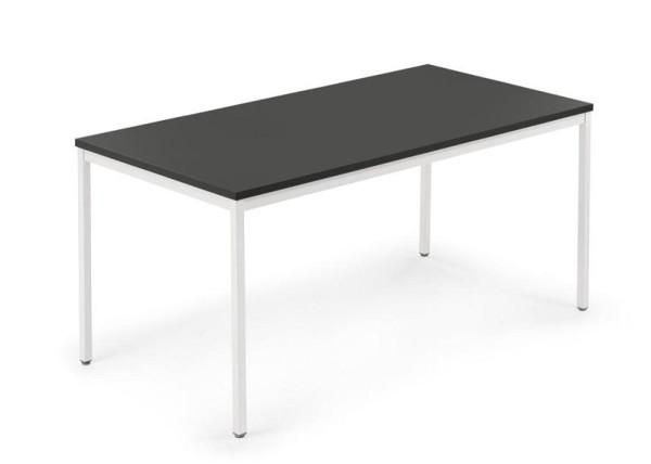 Deskin Konferenztisch PROFI MODUL, Platte Anthrazit, Gestell Weiß RAL 9016, B 1200 x T 800 x H 728 mm, 359330