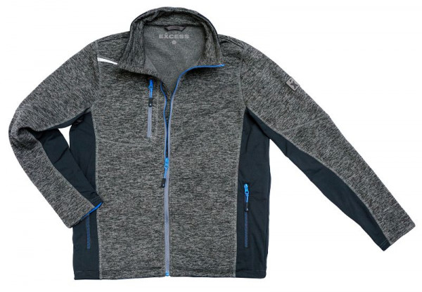 Excess Sweatjacke Activ Pro schwarz-melange, Größe: XXL, 219-2-41-1-BLM-2XL