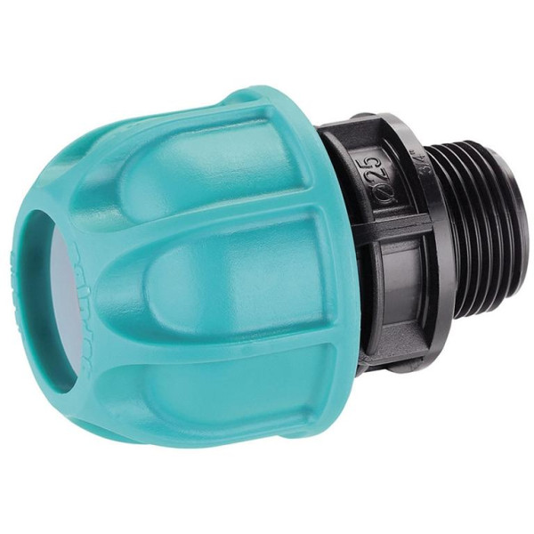 Claber Klemmverbinder 3/4“ (25 mm) mit 3/4" AG für unterirdische Bewässerung, VE: 15 Stück, CL904210000