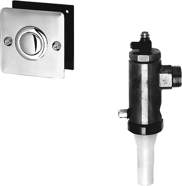 KWC WC-Spüler, AQUALINE, hydraulisch, DN20, Hinterwandmontage, fernbetätigt, 2000101061