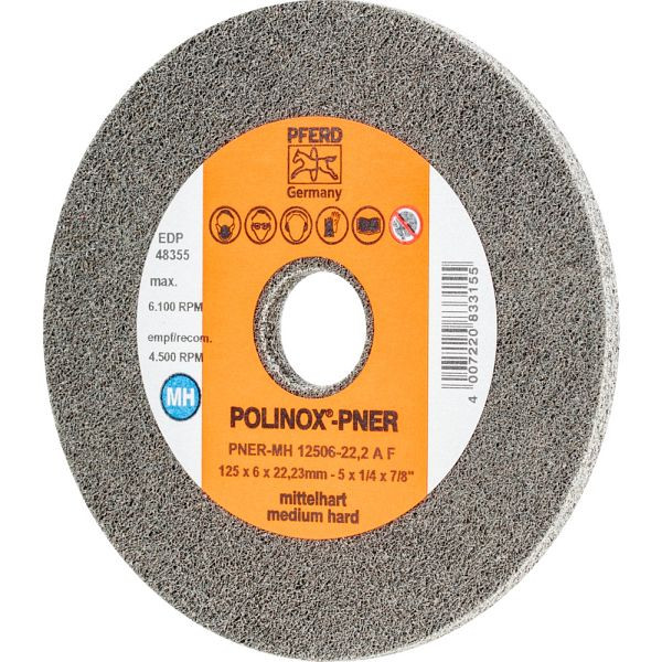 Pferd POLINOX-Kompaktschleifrad PNER-MH 12506-22,2 A F, VE: 5 Stück, 44691252