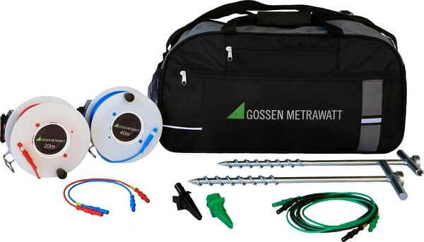 Gossen Metrawatt Messzubehörset für Erdungsmessungen in strapazierfähiger Outdoor-Tragtasche, Z593A