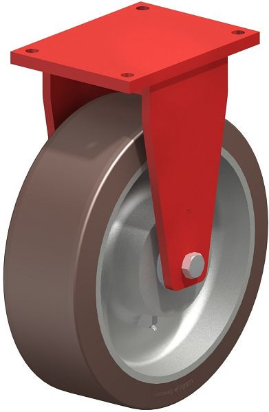 Blickle BS-GB 604K Stahlgeschweißte Schwerlast-Bockrolle, Blickle Besthane®, Braun, 754230