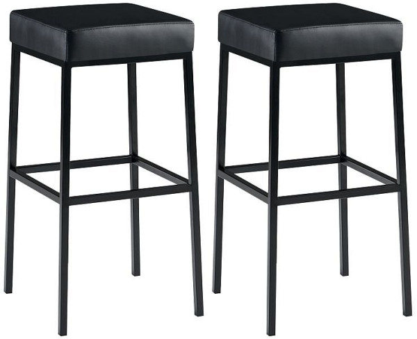 CLP Barhocker Montreal 80 Kunstleder schwarz, schwarz, VE: 2 Stück, 314646