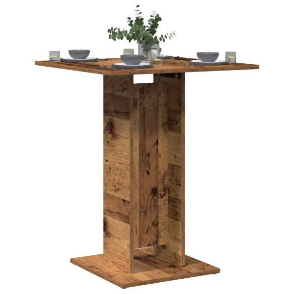 vidaXL Bistrotisch Altholz-Optik 60x60x75 cm Holzwerkstoff, 856022