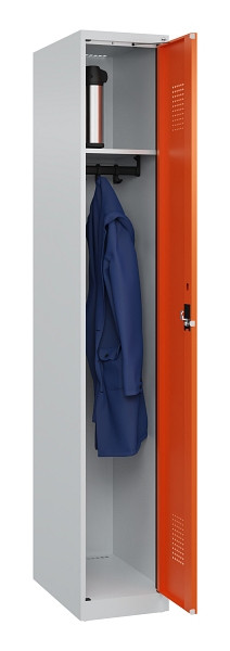 C+P Spind Evolo PLUS, 1 Abteil, 1850x300x500mm, 7035/2004, Verschluss Zylinderschloss, Ablageböden 1, 049000-10 S10029