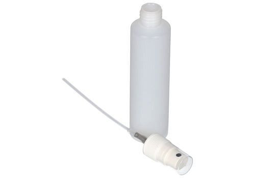 DENIOS Sprühflaschen aus HDPE, Pumpzerstäuber aus PP, transparent, 100ml, 10 Stück, 281735