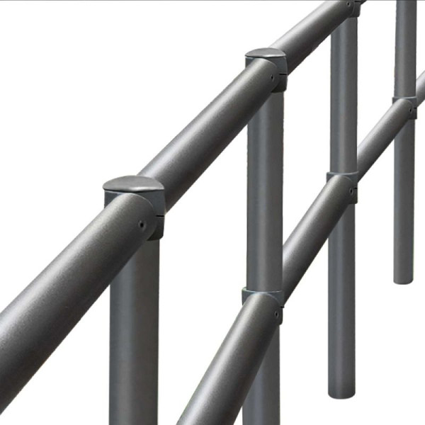STEIN HGS MORION Systemgeländer, SET, anthrazit-eisenglimmer (DB703), Länge 25,04 m, 84503.0006