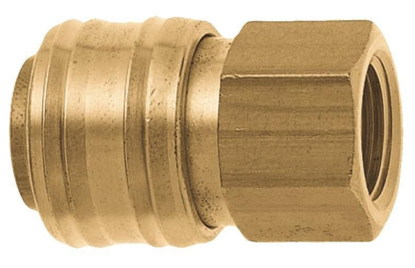 GEKA ESSK-Ventilsteckdosen, IG G 1/2" MS mit Sechskant, VE: 10 Stück, 62.1335