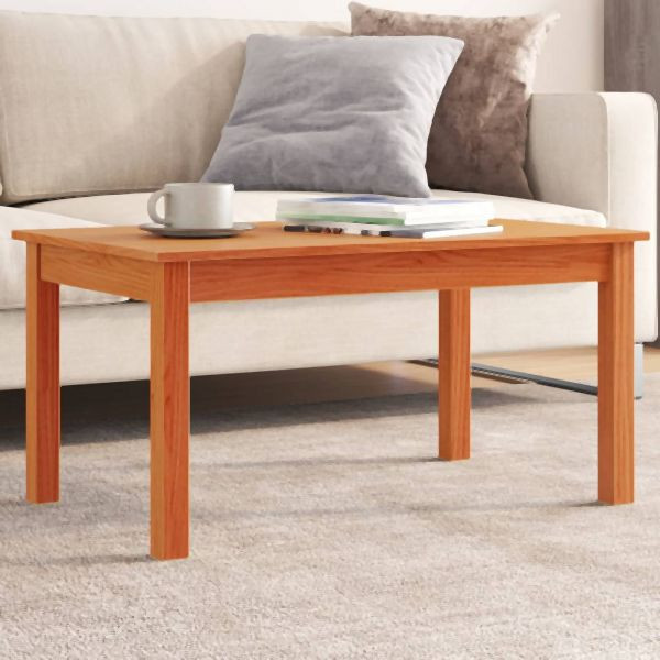 vidaXL Couchtisch Wachsbraun 80x50x40 cm Massivholz Kiefer, 847176