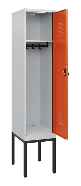 C+P Spind Evolo PLUS, Gestell, 1 Abteil, 1950x400x500mm, 7035/2004, Drehriegel, 0490305-12 S10002