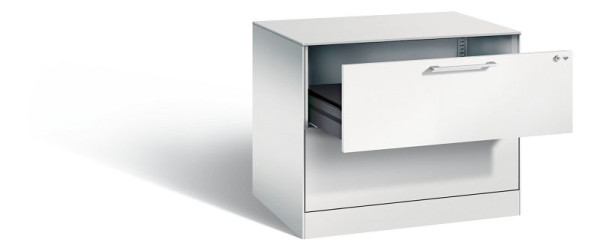 C+P Karteischrank Asisto, H710xB800xT600mm, Farbe: Lichtgrau, Bügelgriff, 146273-222 S10000