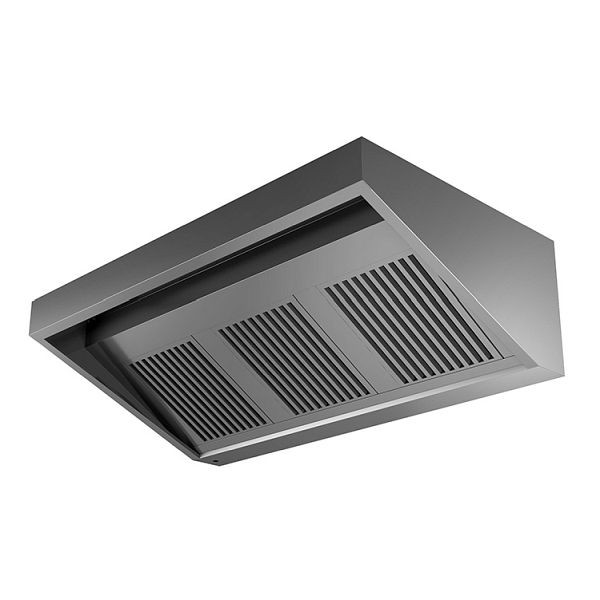 Gastro-Inox Edelstahl Dunstabzugshaube mit Motor, 2500(L)x900(T)x450(H)mm, 306.123