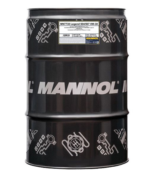 MANNOL Premium-Motorenöl 7730 Legend 504/507 0W-30, VE: 208 l, MN7730-DR
