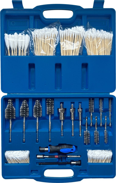 Kunzer Reinigungsbürstensatz - Injektorschacht Reinigungssatz im Koffer, 429-teilig, 7RBS429