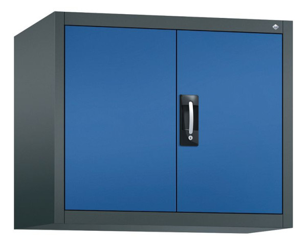C+P Aufsatzschrank Acurado, H790xB930xT500mm, Farbe: Anthrazitgrau / Enzianblau, Muldengriff, 9285-009 S10124