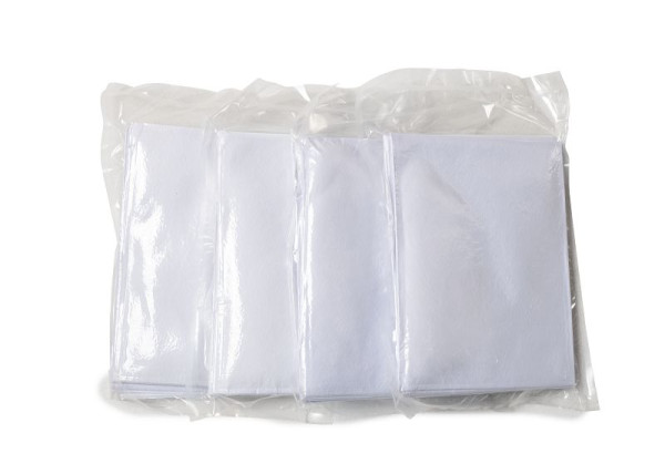 DENIOS Sandsäcke, gefüllt mit Wasser-absorbierendem Granulat, weiß, Set, VE: 20 Stück, 321334