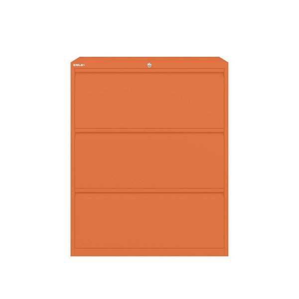 Bisley Essentials Schubladenschrank, Höhe 1000-1024 mm, 603 orange, YESF0810603