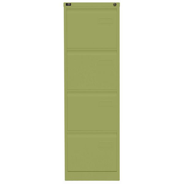 Bisley LIGHT Hängeregistraturschrank LIGHT, einbahnig, 4 HR-Schubladen, 604 grün, IPCCA14604