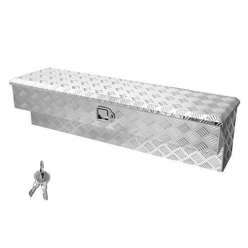 VEVOR Aluminium Werkzeugkasten mit Profilmuster, Schloss & Schlüssel, ideal für Pickup/Ladefläche, 1219x340x330 mm, CZGJX48INCHYG7NXK001V0