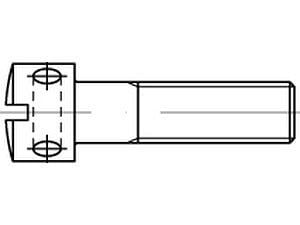Kreuzlochschrauben DIN 404 5.8 M 3 x 5 galvanisch verzinkt VE=S (100 Stück)
