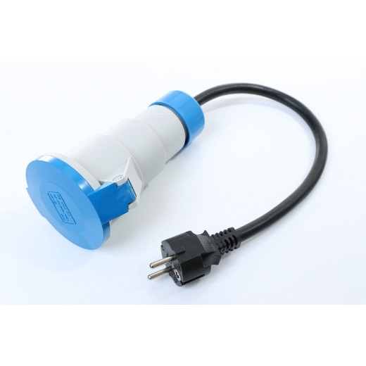 ELMAG Übergangskabel von Kupplung 230V CEE 32Amp., auf Stecker 230 V CEE 16 Amp. Schuko für ETP Modelle, 56988