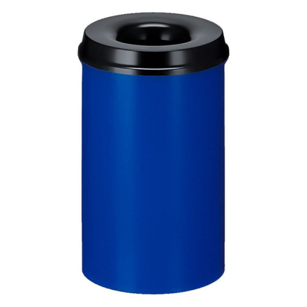 STEIN HGS Feuerlöschender Papierkorb, blau, schwarz, 20 Liter, 83729.0012