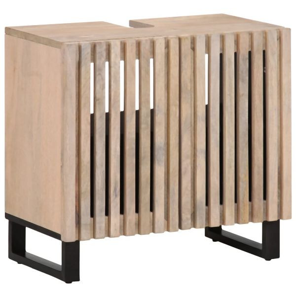 vidaXL Waschbeckenunterschrank 62x34x58 cm Massivholz Mango, 377532