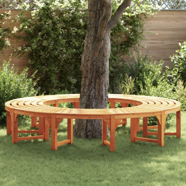 vidaXL Outdoor Baum Bank 200 cm Massivholz Eukalyptus, 3324836