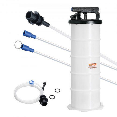 VEVOR Öl 6,5L Manuell Ø200x550mm Auto Handpumpe Flüssigkeits Geeignet zum Absaugen von Motoröl Getriebeöl Bremsflüssigkeit, SDCYQ7LSD6128GIHSV0