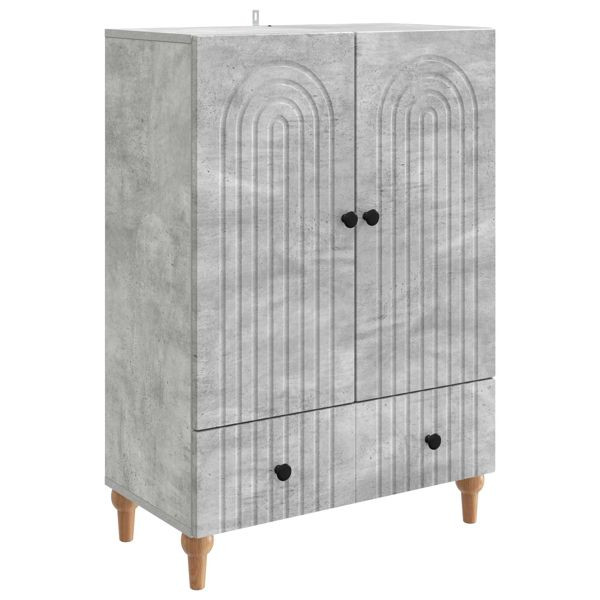vidaXL Sideboard Betongrau 66 x 34,5 x 95 cm Holzwerkstoff, 894208