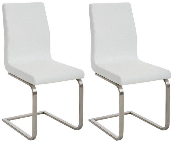 CLP 2er Set Esszimmerstühle Belfort, weiß, 322806, 4251756496548