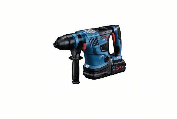 Bosch Akku-Hammer GBH 18V-34 CF mit 2x Akku (5,5 Ah), Schnelladegerät im Handwerkerkoffer, 0611914003