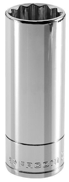 Facom Steckschlüssel, Antrieb Innenvierkant 10 mm (3/8"), lang, Abtrieb OGV-Zwölfkant-Profil, SW 1/4", J.1/4LA