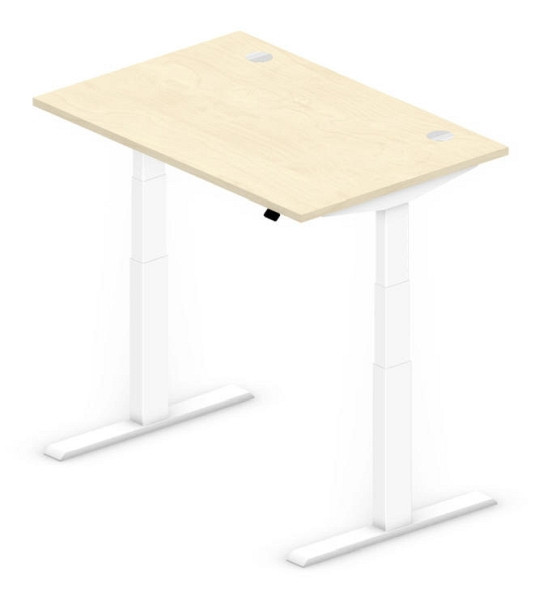 Deskin Sitz-/ Stehtisch Comfort MULTI M, Ahorndekor, B 1200 x T 800 x H 640-1300 mm, 281843