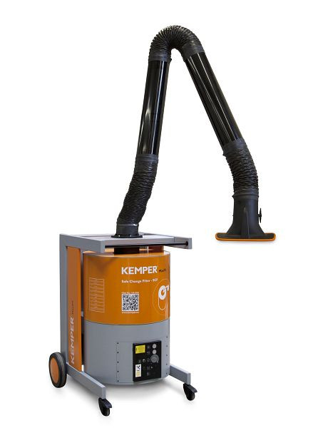 ELMAG Absauganlage, fahrbar, MaxiFil, Absaugarm Ø 150mm/4m in Rohrausführung, 58613