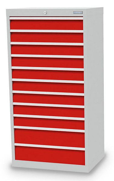 Bedrunka+Hirth Schubladenschrank, Tiefe 500 mm, R 24-16, Schubladenanzahl: 11, Maße in mm (BxTxH): 680 x 500 x 1319, Tragkraft 75 kg, 613.920-75