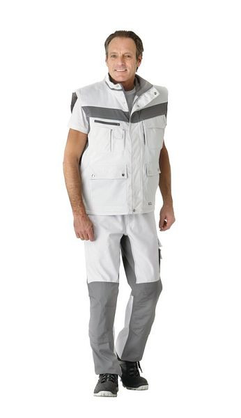 Planam Plaline Winterweste, reinweiß/zink, Größe XS, 2583040