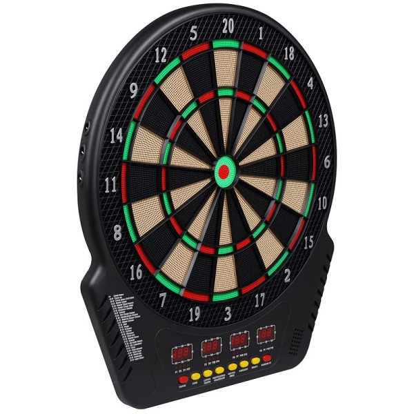HOMCOM Elektronische Dartscheibe Dartboard Dartset mit LED Anzeige mit automatischer Wertung, 5550-4362