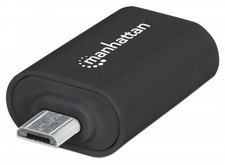 MANHATTAN imPORT USB: USB 2.0 auf Micro USB OTG Adapter, 1 USB 2.0-Port, 1 OTG Micro USB-Stecker, 406192