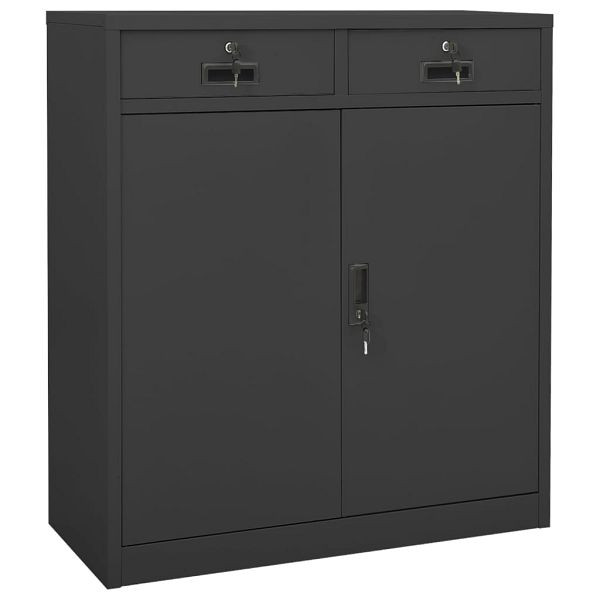 vidaXL Büroschrank Anthrazit 90x40x102 cm Stahl, 336412